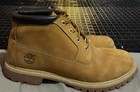 Timberland Men   s Brown Leather Chukka Ankle Boots Lace Up Rubber Sole Sz 8 5