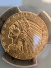 1911   5 Indian Head Gold Half Eagle Pcgs Ms63 Cac  code 666