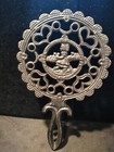 Pair Of Vintage Cast Iron Trivets 3-footed Jzh 1952  9 1 2    Other 7 1 2  