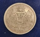 1867 R Guatemala Silver Peso  Rafael Carrera  Scarce 