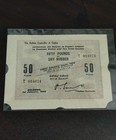 Sri Lanka - Ceylon Bank Notes Rubber Coupon 50 Pound 1942 1 1  1st Advance Issue