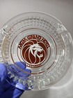 Vintage Mgm Grand Hotel Las Vegas Clear Glass Ashtray Brown Lion Logo Casino