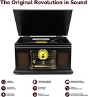 Bluetooth Record Player 10 In 1  3-speed Turntable For Vinyl With Speakers  Lp T