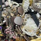 10 Lbs Junk Jewelry Lot Mixed Some Wearable Harvest Craft Repurpose Read