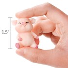 40 Pieces Miniature Pig Figurines Cute Pink Piggy Toy Figures Tiny Resin Pig C