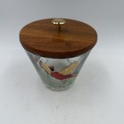 Vintage Hazel Atlas Pheasant Ice Bucket With Lid  Snack Bowl