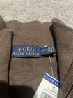 Polo Ralph Lauren Men   s Brown Cotton Knit 1 4 Zip Mock Neck Sweater M