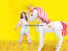 46  Tall Unicorn Airwalker Jumbo Giant Foil Balloon Birthday Wedding Party Decor