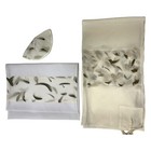 New Cream And Gold Crepe Tallis Talis Prayer Shawl Stunning 