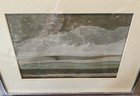 Vintage Trudy Paddock Snow Shower Mixed Media Collage 1988 Art Framed Rare