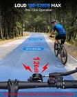Powvine Bike Horn - Wireless Remote Control  120db Loud Electric Bicycle Horn   
