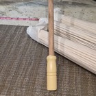 Lot Of 4 White Paper Parasols umbrellas With Wooden Handle And Wood Handle