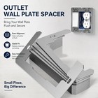 10pcs Outlet Leveling Spacers Wall Plate Switch Adjustment Spacers Kit