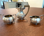 Hallmarked 1940 Sterling Silver 3 Piece Coffee Service C s  Harris   Sons London