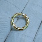 14k Gold Snap Lock Clasp  Four Sided Diamond Carabiner Lock Clasp Charms