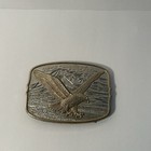 200th Anniversary American Eagle Belt Buckle Sterling Silver Layer24kt Gold 1982