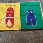 Vtg Watch Me Learn Soft Fabric Children   s Learning Book