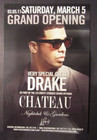2011 Drake Concert Promo Flyer Card 6 x4  Chateau Nightclub Las Vegas Rap