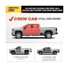 Crew Cab Running Boards Side Steps Compatible With 2019-2025 Chevy Silverado    