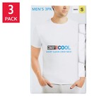 32 Degrees Cool Men s T-shirt 3 Pack Quick Dry Stretch Crew Neck New Black White