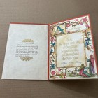 Vintage Mid-century Christmas Card Music Sheet Away In A Manger
