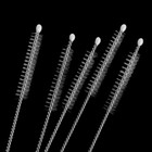 Straw Washing Brush Cleaner Stainless Steel Handle Spiral Soft Hair Cleaning