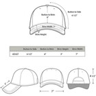 Cotton Baseball Cap Ball Dad Hat Adjustable Plain Solid Washed Men Washed Pc