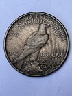 1921 Silver Peace Dollar -xf - Dark Tone Rare High Relief 