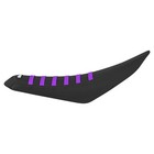 Tuttio Soleil 01 Ebike Gripper Seat Cover   All Black W  Purple  Ribs  492