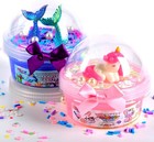 Finoclay Butter Slime Kit  Microworld 2 Pack Clear   Fluffy Slime For Kids  Unic
