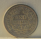 1839-o Seated Liberty Silver Dime  No Drapery F-105 Large O