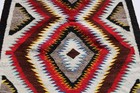 Navajo Indian Native American Wool Rug Weaving Eye Dazzler Vintage 44 5  X 36 5 
