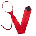  Zipper Ties For Men Solid Pre-tied Tie With Tie Clip Extra Long Adjustable Red