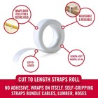 Velcro Brand Cut To Length Straps Heavy Duty   45 Ft X 3 4 In   One-wrap Self   