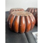 Set Of 4 Vintage Wooden Furniture Legs Scalloped Design Ball Foot Replacements