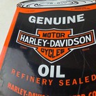 Vintage Harley Davidson Motorcycles Porcelain Motor Oil Quart Can Gas Pump Sign