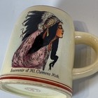 Mt Clemens    Michigan Mi Antique Native American Painted Souvenir Cup Mug