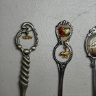 Vtg Midwest Central Us States Landmarks Travel Souvenir Spoon Lot Of 10