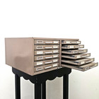 Steelmaster 12 Drawer Flat File Index Cabinet Vtg 1960s Industrial Art Steel Usa