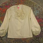 Vintage Lee Mar Pageant Shirts Blouse Top Lot Of 7 White Lace Collar   Sleeves