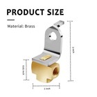3-way Brake Line Tee With Mounting Bracket brass Brake Line Fittings 3 16 