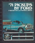 Ford 1971 Pickups Dealer Truck Sales Brochure F-100 F-250 F-350 Ranger 4-wheel