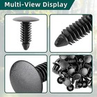 100pcs 8mm Bumper Clips Auto Car Hole Plastic Rivets Fastener Retainer Clips Fen