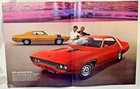 1971 Plymouth Satellite Road Runner Gtx Sales Catalog Color Brochure Original