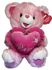 Dan Dee Teddy Bear Plush 2009 Collectors Choice Pink Heart Valentines W  Tag