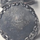 Antique Webster Hallmark Sterling Silver Openwork Thimble Case Hinged Excellent