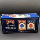 Bicycle Standard Playing Cards 12 Pack Red   Blue Mix Sealed Poker Size Decks