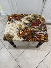 Vintage Wooden Ottoman Foot Stool