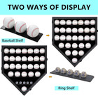 30 Baseball Display Case Wooden Baseball Holders For Balls Display Wall Mount Ba