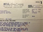 Bell Aircraft Corporation 1951 Change Order Vintage Document Collectible